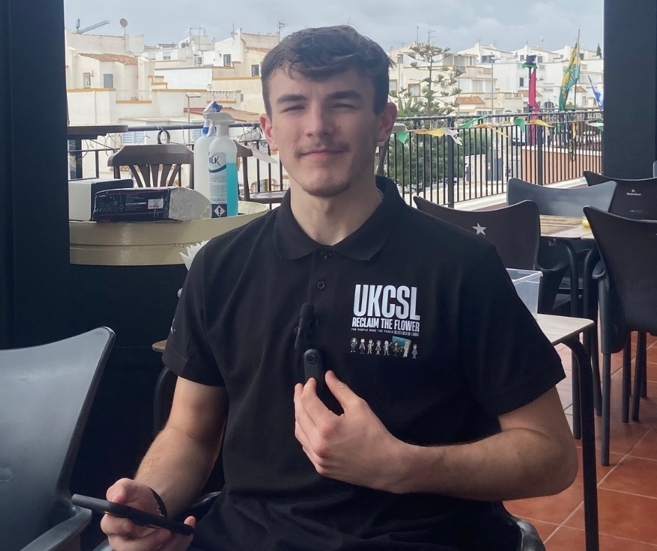 A UKCSL community member on the terrace