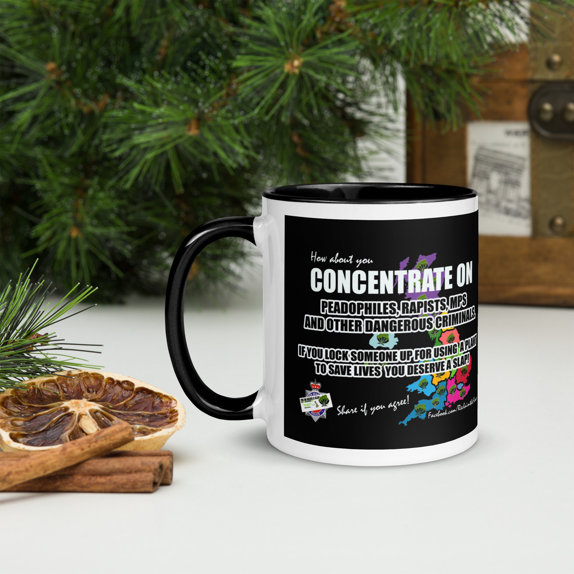 Black & White Slap Mug - Image 2